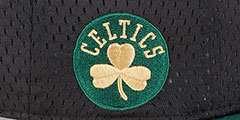 Celtics MESH-CROWN SNAPBACK Black-Green Hat by New Era - 4th View