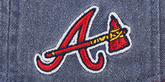 Braves PIGMENT DYED GOLFER SNAPBACK Hat by New Era - 4th View