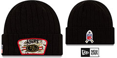 49ers 2021 SALUTE-TO-SERVICE Knit Beanie Hat by New Era