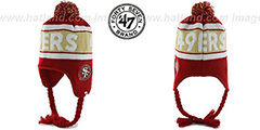 49ers CRANBROOK Knit Beanie Hat by Twins 47 Brand