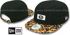 49ers LEOPARD CAMPER STRAPBACK Black Hat by New Era