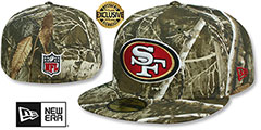 49ers NFL TEAM-BASIC Realtree Camo Fitted Hat by New Era