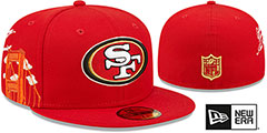 49ers SIDE-CITY ICON Red Hat by New Era