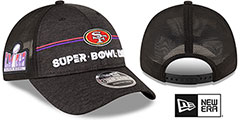 49ers SUPER BOWL LVIII 9FORTY TRUCKER Adjustable Hat Hat by New Era