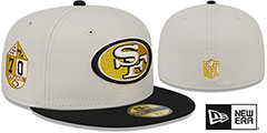 49ers TWO-TONE STONE Fitted Hat by New Era