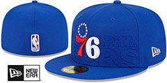 76ers 2023 NBA DRAFT Royal Fitted Hat by New Era