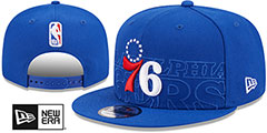 76ers 2023 NBA DRAFT SNAPBACK Royal Hat by New Era