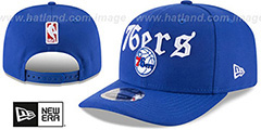 76ers CLASSIC-CURVE SNAPBACK Royal Hat by New Era