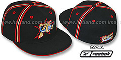 76ers DOUBLE DRIBBLE Fitted Hat by Reebok - black