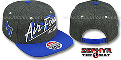 Air Force BACKDROP SNAPBACK Grey-Royal Hat by Zephyr