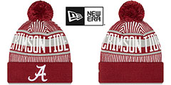 Alabama STRIPED Knit Beanie Hat by New Era