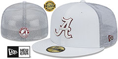 Alabama TEAM-BASIC TRUCKER White Fitted Hat by New Era