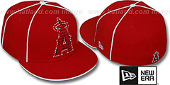 Angels REPEAT BIG-ONE Red Fitted Hat by New Era