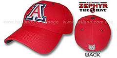 Arizona DH Fitted Hat by ZEPHYR - red