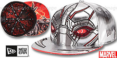 Armor Ultron CHARACTER FACE Silver Fitted Hat by New Era