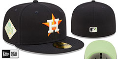 Astros 2017 WS CITRUS POP Navy-Green Fitted Hat by New Era