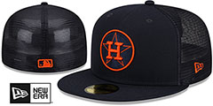 Astros BATTING PRACTICE TRUCKER Navy Fitted Hat by New Era