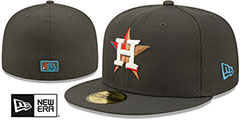 Astros COLOR PACK MULTI Charcoal Fitted Hat by New Era