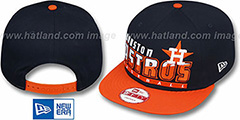 Astros COOP SLICE-N-DICE SNAPBACK Navy-Orange Hat by New Era