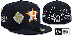 Astros HISTORIC CHAMPIONS Navy Fitted Hat by New Era