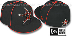 Astros REPEAT BIG-ONE Black Fitted Hat by New Era