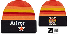 Astros RETRO-CUFF Knit Beanie by New Era