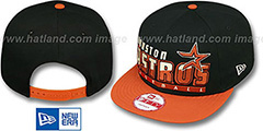 Astros SLICE-N-DICE SNAPBACK Black-Brick Hat by New Era