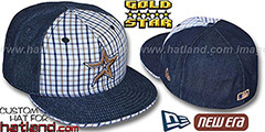 Astros SPANKY Plaid-Navy Denim Fitted Hat by New Era