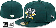 Athletics 2023 CLUBHOUSE Heather Green Fitted Hat by New Era