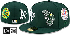 Athletics EVOLUTION-PATCHES Green Fitted Hat by New Era