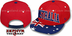 Australia SUPERSTAR SNAPBACK Red Hat by Zephyr