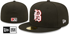 Barons MILB ONFIELD HOME Black Fitted Hat by New Era