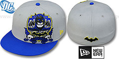 Batman DEATHCREST Grey-Royal Fitted Hat by New Era