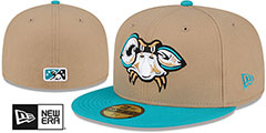 Baysox COPA Tan-Teal Fitted Hat by New Era