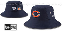 Bears 2017 NFL TRAINING BUCKET Navy Hat by New Era