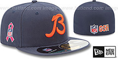 Bears NFL BCA Navy Fitted Hat by New Era