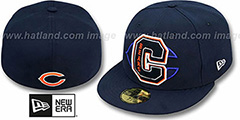 Bears NFL FELTN Navy Fitted Hat by New Era