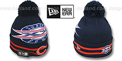 Bears SUPER BOWL XX Navy Knit Beanie Hat by New Era