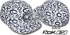 Bears TEAM-FLOCKING ALL-OVER White Fitted Hat by Reebok