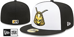 Bees MILB MARVEL DEFENDERS White-Black Fitted Hat by New Era