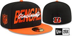 Bengals 2022 NFL DRAFT Black-Orange Fitted Hat by New Era