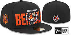 Bengals 2023 NFL DRAFT Black Fitted Hat by New Era