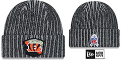 Bengals 2023 SALUTE-TO-SERVICE Black -Grey Knit Beanie Hat by New Era