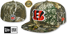 Bengals NFL TEAM-BASIC Realtree Camo Fitted Hat by New Era