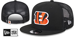 Bengals TEAM-BASIC TRUCKER SNAPBACK Black Hat by New Era