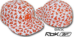 Bengals TEAM-FLOCKING ALL-OVER White Fitted Hat by Reebok