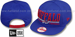 Bills NFL LATERAL SNAPBACK Royal Hat by New Era