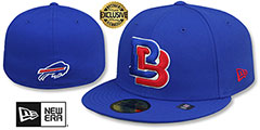 Bills NFL LIGATURE Royal Fitted Hat by New Era