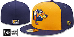 Biscuits MILB MARVEL DEFENDERS Gold-Navy Fitted Hat by New Era