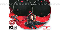 Black Widow HI-RES VIZA PRINT Black Fitted Hat by New Era